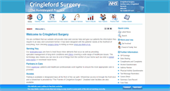 Desktop Screenshot of cringlefordsurgery.co.uk