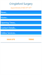 Mobile Screenshot of cringlefordsurgery.co.uk